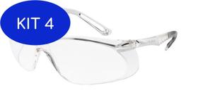 Kit 4 Óculos de Proteção Super Safety SS5-I-AR Cinza