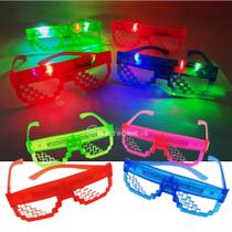 Kit 4 Óculos Luz LED Para Balada Halloween Discoteca DJs Festas de Casamento Carnaval XM21312 - PDE