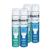 Kit 4 Odorizador Sanitário Kelldrin Block Nº2 Fresh + Blend 100ml/85g Kit 4 Odorizador Sanitário Kelldrin Block Nº2 Fresh + Blend 100ml/85g