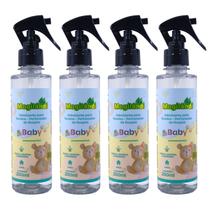 Kit 4 Odorizante Cheirinho Para Tecidos Baby Mogilândi 250ml