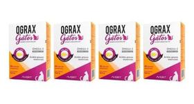Kit 4 Ograx Gatos Suplemento Alimentar Omega-3 30 Cápsulas