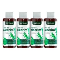 Kit 4 Óleo de Alecrim para Cabelo Anti Queda Crescimento Capilar Umectação Hidratação 55ml Soft Hair Kit 4 Óleo de Alecrim para Cabelo Anti Queda Crescimento Capilar Umectação Hidratação 55ml Soft Hair