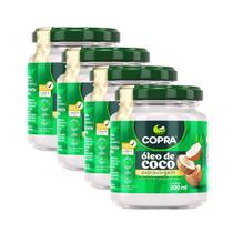 KIT 4 Óleo de Coco Pote de Vidro 200ml Extravirgem Copra