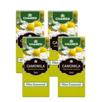 Kit 4 Óleo Essencial Camomila Alemã 5ml Chamed 100% Puro - Chamel Kit 4 Óleo Essencial Camomila Alemã 5ml Chamed 100% Puro - Chamel