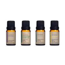 Kit 4 Óleo Essencial - Lavanda, Eucaliptus Globulus, Alecrim e Bergamot Italy - Via Aroma