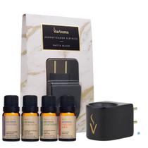 Kit 4 Óleo Essencial Via Aroma e Difusor Elétrico - Escolha a Cor
