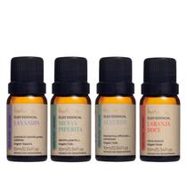 Kit 4 Óleo Essencial Via Aroma Natural 100% Puro Aromas Clássicos