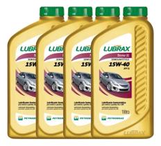 Kit 4 Óleo Lubrax 15w40 Tecno Sl Semissintetico 1 Litro