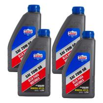 Kit 4 Óleo Lubrificante Motor Mineral Lucas Oil 20w50 Api Sl