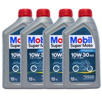 Kit 4 Oleo Mobil 10w30 4T MX Super Moto Semi Sintetico Kit 4 Oleo Mobil 10w30 4T MX Super Moto Semi Sintetico