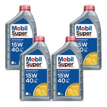 Kit 4 Oleo Motor Mobil 15w40 API SL Semissintético 1 Litro Kit 4 Oleo Motor Mobil 15w40 API SL Semissintético 1 Litro