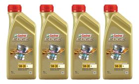 Kit 4 Óleo Para Motor Castrol Edge 5w30 Ll Vw 507 00