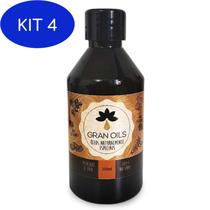 Kit 4 Óleo Vegetal De Pracaxi 250Ml 100% Natural - Gran Oils