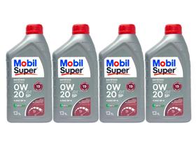 Kit 4 Óleos 0w20 Mobil Super Sintético API SP Kit 4 Óleos 0w20 Mobil Super Sintético API SP