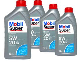 Kit 4 Oleos 5W20 Formula F Mobil Super Api Sn