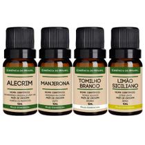 Kit 4 Óleos Essenciais - Aromas do Mediterrâneo - Puros 10ml Kit 4 Óleos Essenciais - Aromas do Mediterrâneo - Puros 10ml