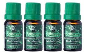 Kit 4 Óleos Essenciais De Melaleuca Tea Tree 10ml