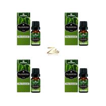 Kit 4 Óleos Essenciais Palmarosa 100% Puro 10ml - Chamed Kit 4 Óleos Essenciais Palmarosa 100% Puro 10ml - Chamed