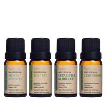 Kit 4 Óleos Essenciais Via Aroma - Expectorante e Rinite