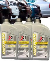 Kit 4 Óleos Motor X1 Maxx Sae 10W40 Api Sl Semi-Sintética