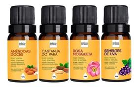 Kit 4 Óleos Vegetais 10Ml - Puro E Natural