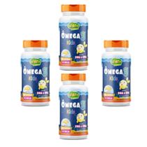 Kit 4 Ômega 3 Kids 4x60 cápsulas Rico em Dha e Epa Unilife