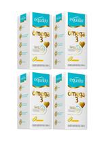 Kit 4 Ômega 3 Óleo De Peixe 1.000mg 180 Cápsulas - Equaliv