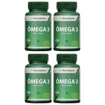 Kit 4 Ômega 3 Óleo de Peixe 540mg EPA 360mg DHA Livre Metais Pesados 120 Cápsulas Macrophytus Kit 4 Ômega 3 Óleo de Peixe 540mg EPA 360mg DHA Livre Metais Pesados 120 Cápsulas Macrophytus