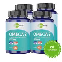 Kit 4 Ômega 3 QualyNutri 1000mg Suplemento de Óleo de Peixe Rico em EPA e DHA Combo 480 Cápsulas Softgel Máxima Economia e Suporte Nutricional Kit 4 Ômega 3 QualyNutri 1000mg Suplemento de Óleo de Peixe Rico em EPA e DHA Combo 480 Cápsulas Softgel Máxima Economia e Suporte Nutricional