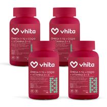 Kit 4 Omega 3 TG + CoQ10 + Vitamina D3 - 60 caps. Kit 4 Omega 3 TG + CoQ10 + Vitamina D3 - 60 caps.