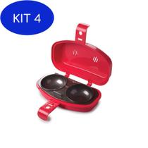 Kit 4 Omeleteira Para Microondas Até 3 Ovos Plasutil
