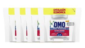 Kit 4 Omo Pó Tira Manchas Refil Branqueador Sem Cloro 380g