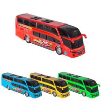 Kit 4 Ônibus Buzão Brinquedo 24cm Presente De Natal Dia Das Crianças Doação