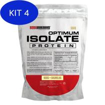 Kit 4 Optimum Isolate Whey Protein Baunilha - 900G - Bodybuilders