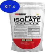 Kit 4 Optimum Isolate Whey Protein Chocolate - 900G
