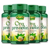 Kit 4 ora - pro - nobis 450mg 60 cáps - Unilife - Unilife Vitamins