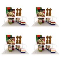 Kit 4 Organizador de Armário Multiuso Grande de 44cm Prateleira Aramado Branco