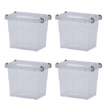 Kit 4 Organizador de Armário Pratic Box 2L C/Tampa