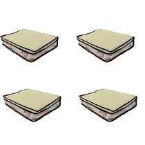 Kit 4 Organizador de Guarda Roupas e Gavetas Marfim PP