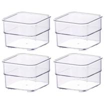 Kit 4 Organizador Diamond Modular 7,5x5,2cm Multiuso