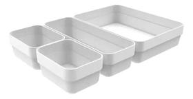 Kit 4 Organizador Gavetas Armário Cozinha Quarto Maquiagem