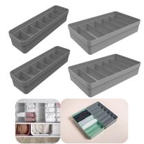Kit 4 Organizador Gavetas Colmeia Divisórias Porta Roupas Íntimas Meias - Ou
