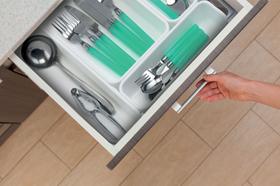 Kit 4 Organizador Gavetas Divisor Porta Talheres Cozinha - DASPLAST