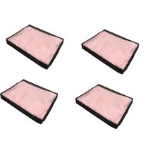 Kit 4 Organizador Maleiro de Guarda Roupas Prime Preto Slim Kit 4 Organizador Maleiro de Guarda Roupas Prime Preto Slim