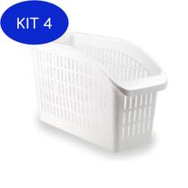 Kit 4 Organizador Para Freezer E Geladeira De Plástico