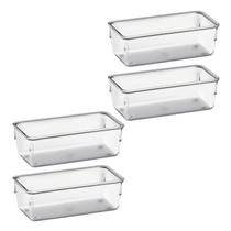 Kit 4 Organizadores Acrílico Maquiagem Divisórias Gavetas 16x8 Kit 4 Organizadores Acrílico Maquiagem Divisórias Gavetas 16x8