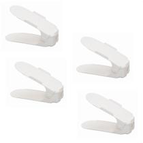 Kit 4 Organizadores de Sapato Reforçado com Regulagem Branco