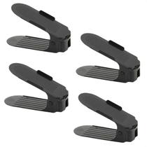 Kit 4 Organizadores De Sapato Reforçado Com Regulagem Preto