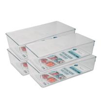 Kit 4 Organizadores Guarda Latas Refri Alimentos Toalhas Multiuso