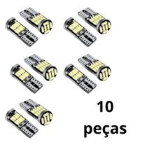 KIT 4 OU 10 PÇS Pingo Led T10 Lampada 12v 4014-26smd 6500k Super Brilhante Branco Xenon